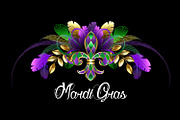 Symmetrical Mardi Gras decoration, a Decorative Illustration by blackmoon9 (Thumbnail 1 of 3)
