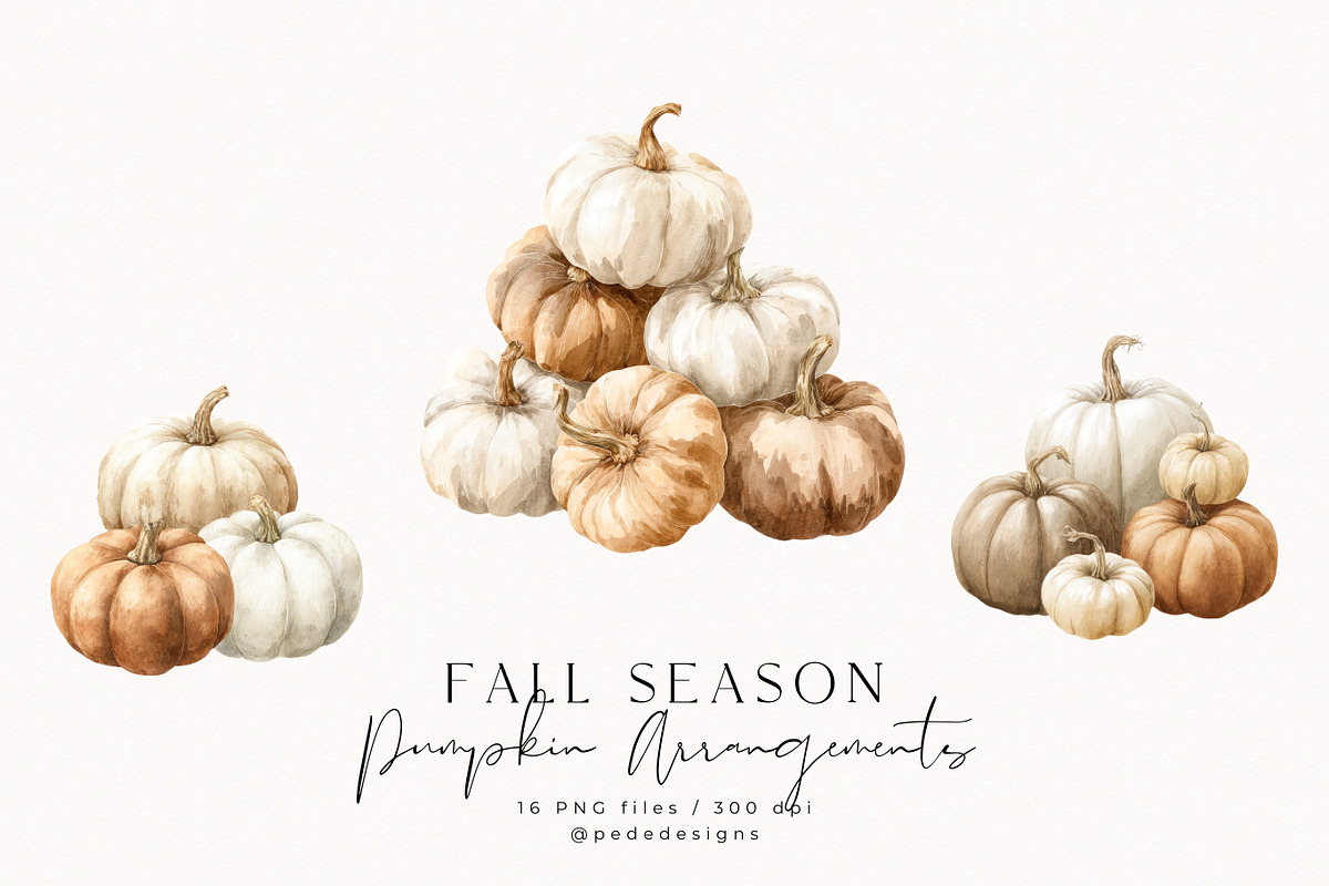 Fall Season Collection, a Seasonal Illustration by PeDe Designs (Photo 20 of 32)