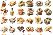 200+ Watercolor Kitchen Clipart Set, a Decorative Illustration by Pati Charm Studio (Thumbnail 5 of 13)