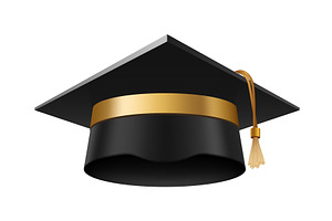 Graduation cap. Academic cap, an Education Illustration by Things for designers