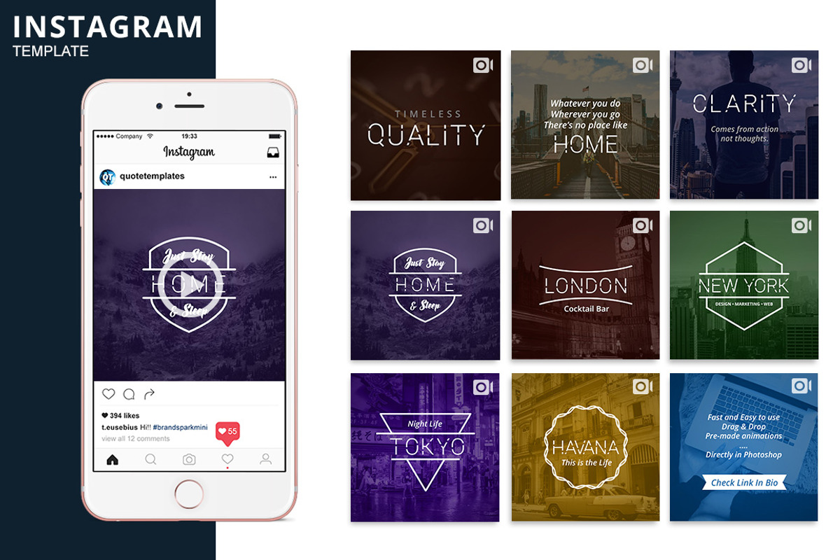 Minima Animated Template, a Social Media Template by Brandspark Mini (Photo 1 of 2)