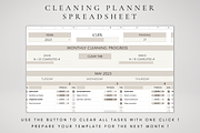 Cleaning Checklist Spreadsheet, a Templates & Theme by BRANDcontent (Thumbnail 3 of 7)