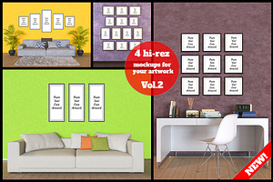 4 interior mockup bundle Vol.2