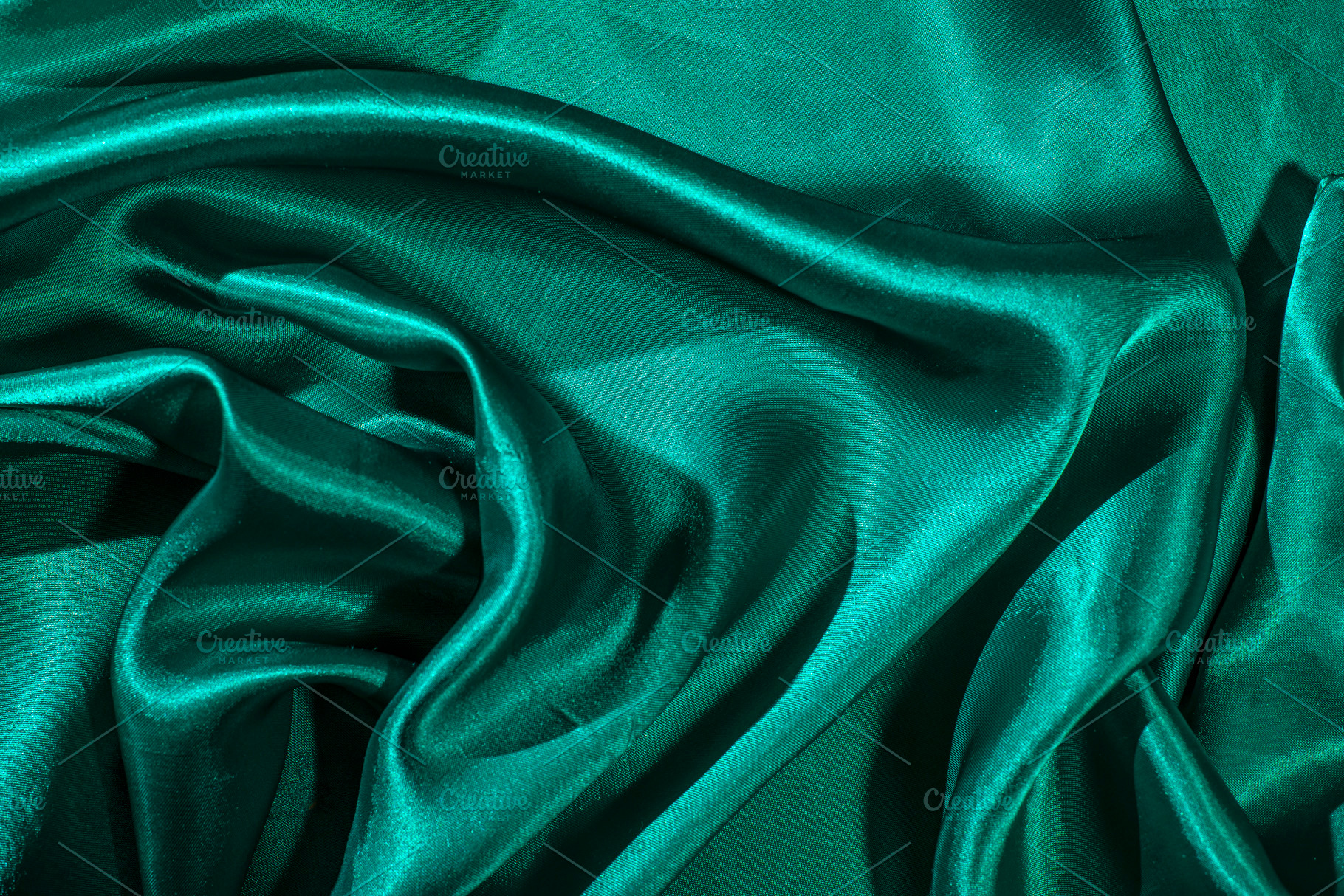 Satin green fabric shiny silk backd containing satin, silk, and shiny, an Abstract Photo by DegImages