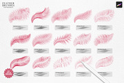 Feather Brushes for Procreate, a Brush Add-On by Julia Dreams (Thumbnail 2 of 5)