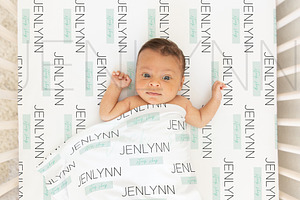 Jersey Blanket + crib sheet mockup