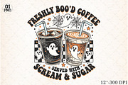 Freshly Boo’d Coffee Halloween Fall, an Illustration by Libby Wishes (Thumbnail 1 of 5)
