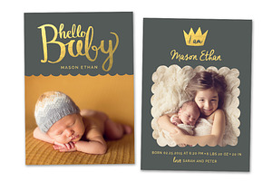 Birth Announcement Template CB042