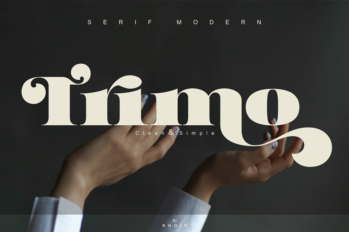 Trimo, a Serif Font by Khoir (Photo 1 of 12)