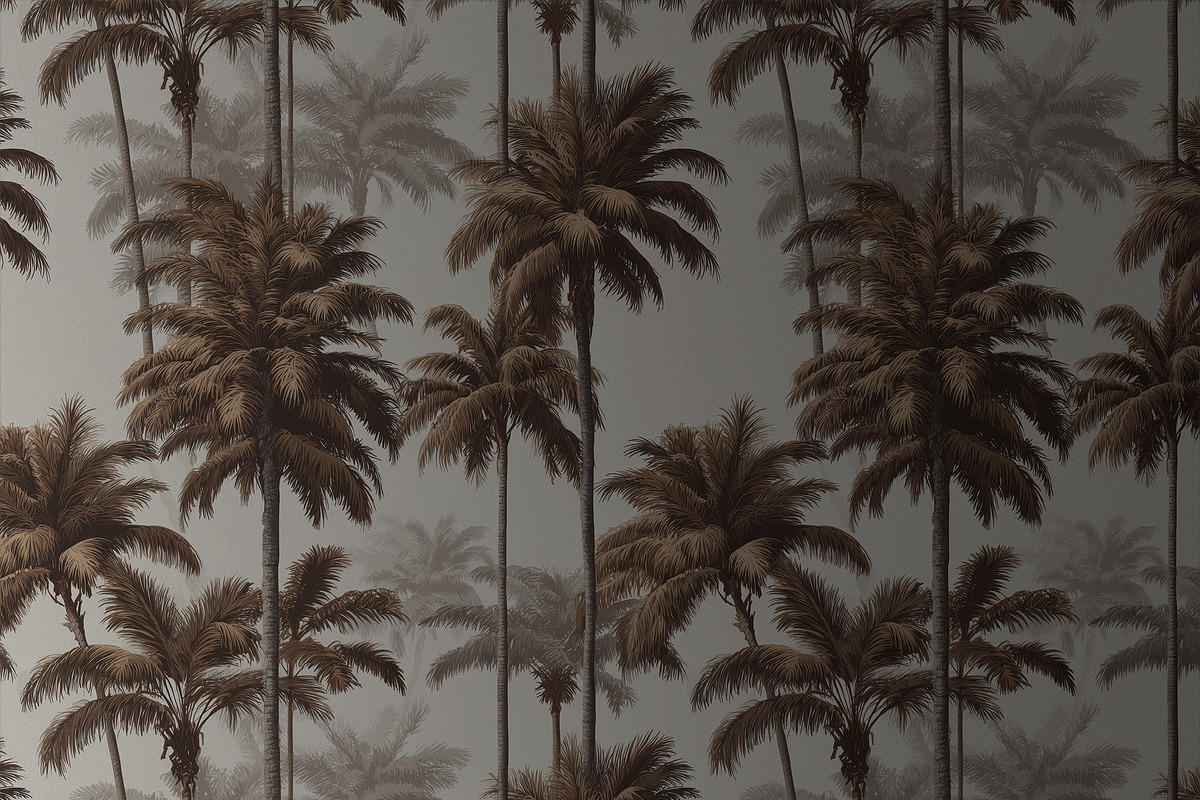 BROWN RETRO PALMS Seamless Pattern, a Pattern Graphic by AYAKA Studio Co. (Photo 9 of 11)