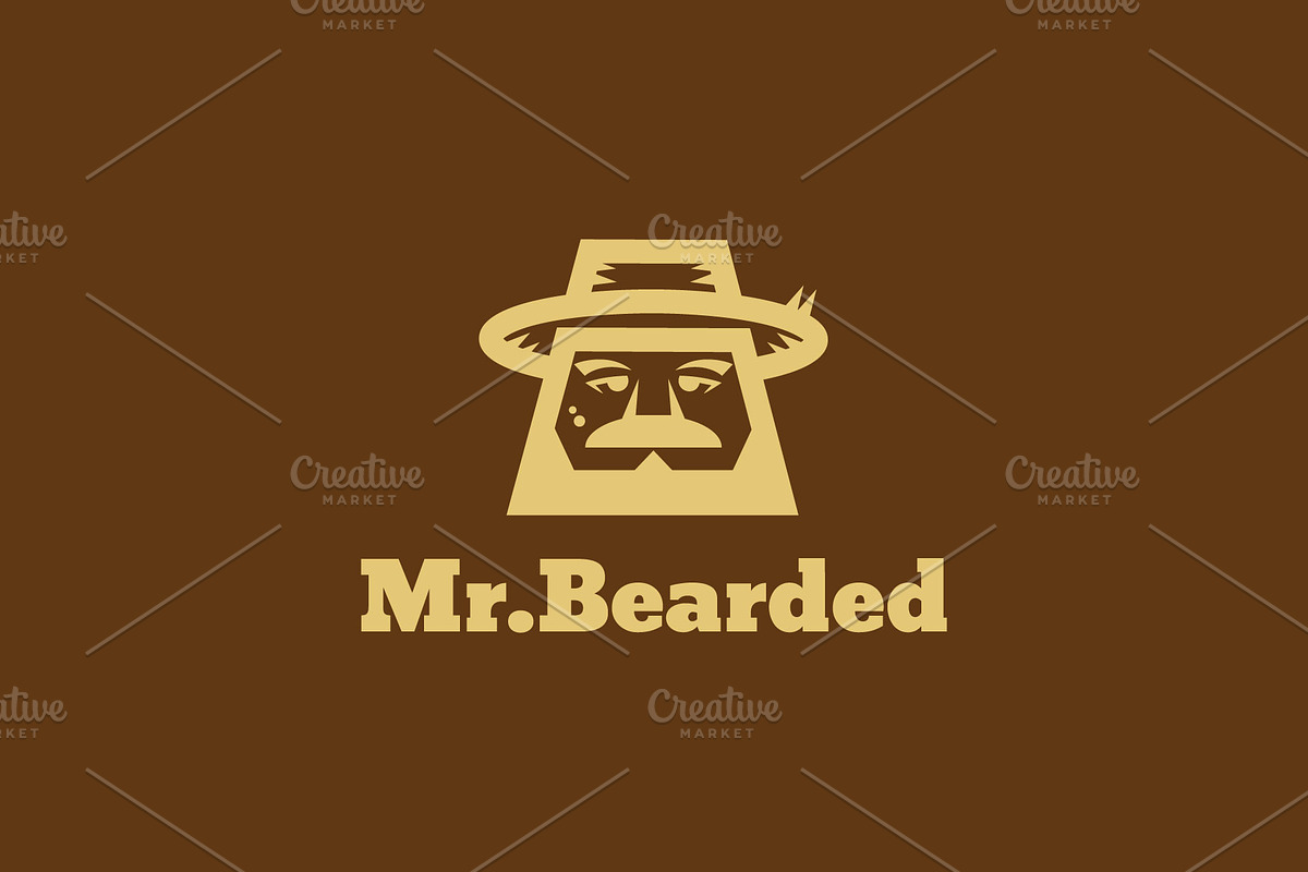 Mr. Bearded - Farmer Mascot Logo, a Branding & Logo Template by ashenterprise (Photo 3 of 3)