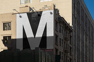 Square Urban Billboard Poster Mockup