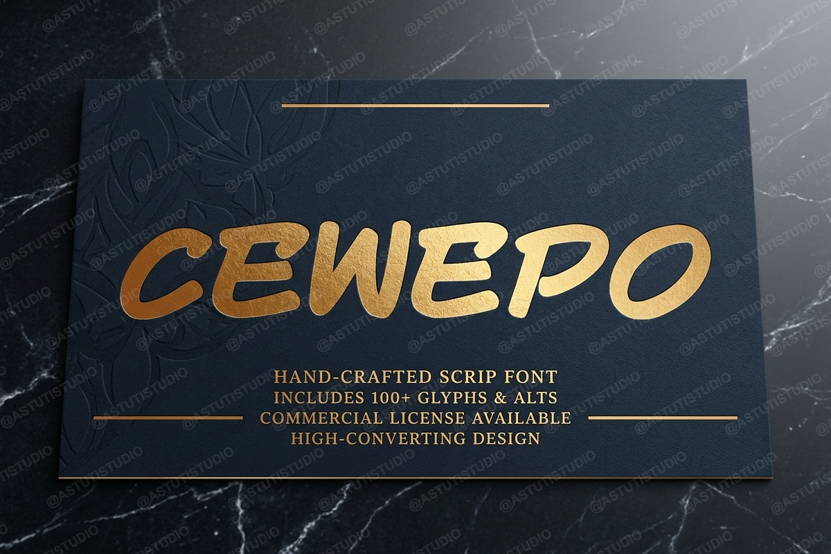 Cewepo - Elegant Serif Typeface, a Serif Font by Astuti Studio (Photo 19 of 25)
