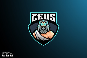 Zeus Esport Mascot Logo Design, a Branding & Logo Template by LOGTURNAL