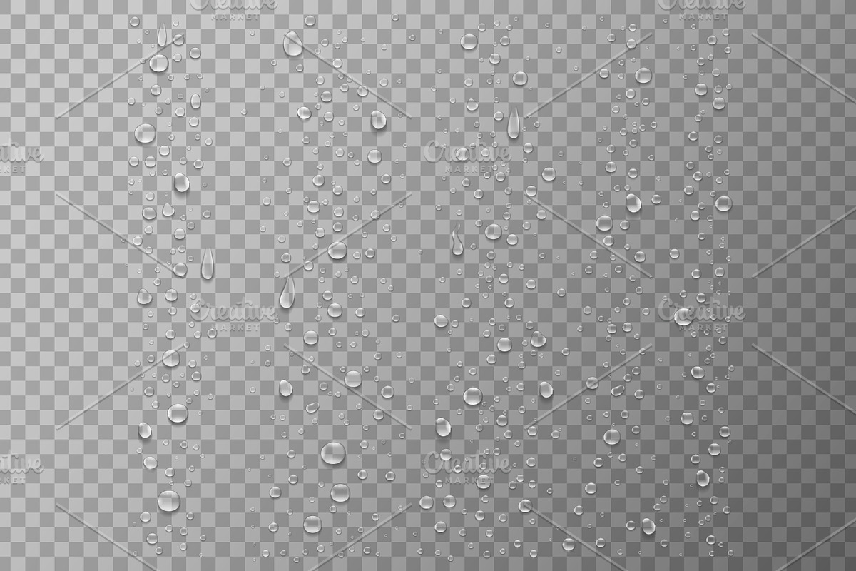 Collection of water droplets, a Decorative Illustration by Yayasya (Photo 2 of 3)