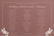 Christmas Lettering Clipart, an Object Graphic by Amalia Calligraphy (Thumbnail 4 of 9)