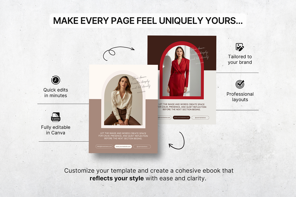 Coaching Ebook Template Canva Beige, a Magazine Template by DigiPax (Photo 8 of 11)