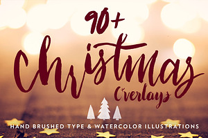 Hand Lettered Christmas Overlays 2