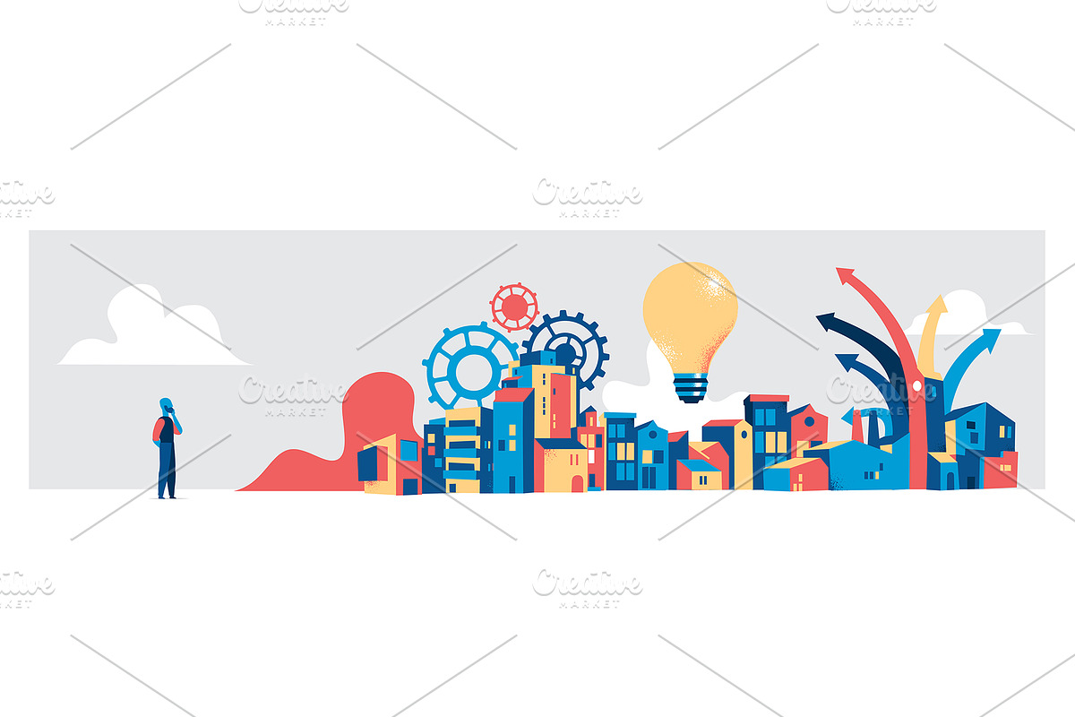 15 Vector World Illustrations, a Person Illustration by Hurcastock! (Photo 6 of 16)