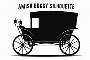 Amish Buggy SVG Black Silhouette, an Animal Illustration by Gfx Expert Team (Thumbnail 2 of 3)