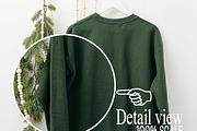 Forest Gildan 18000 Xmas Mockups x3, a Shirt Mockup by Uncommon Mockups (Thumbnail 5 of 7)