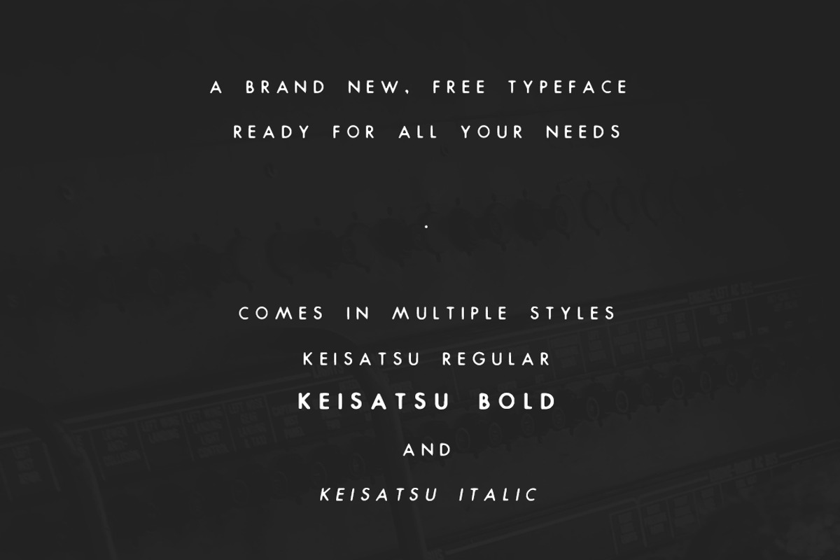 Keisatsu - An Exclusive Typeface preview 2