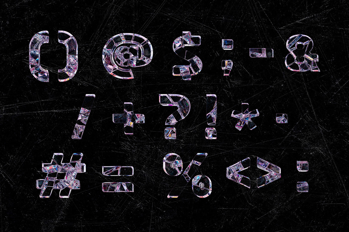 Fracture 3D Letters Set, an Object Graphic by Mio Buono (Photo 4 of 7)
