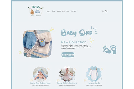 Minimal Baby Clothes Shopify theme