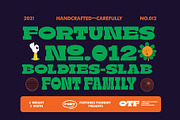 Boldie Slab Font Width, a Slab Serif Font by Fortunes Co (Thumbnail 11 of 12)