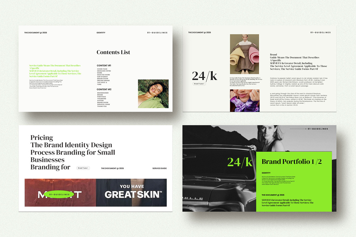 Oasis / Brand Portfolio Template, a Presentation Template by Studio Industry (Photo 3 of 10)