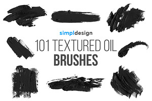 Stamp Textured Oil Photoshop Brushes, a Brush Add-On by SimplDesign