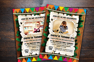 Kids Birthday Invitation, an Invitation Template by Design Addict