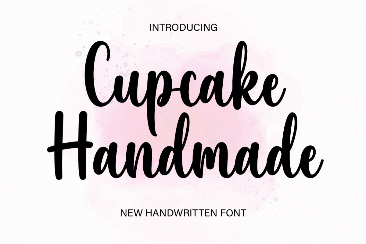 Cupcake Handmade, a Handwritten Font by DN Creative (Photo 1 of 7)