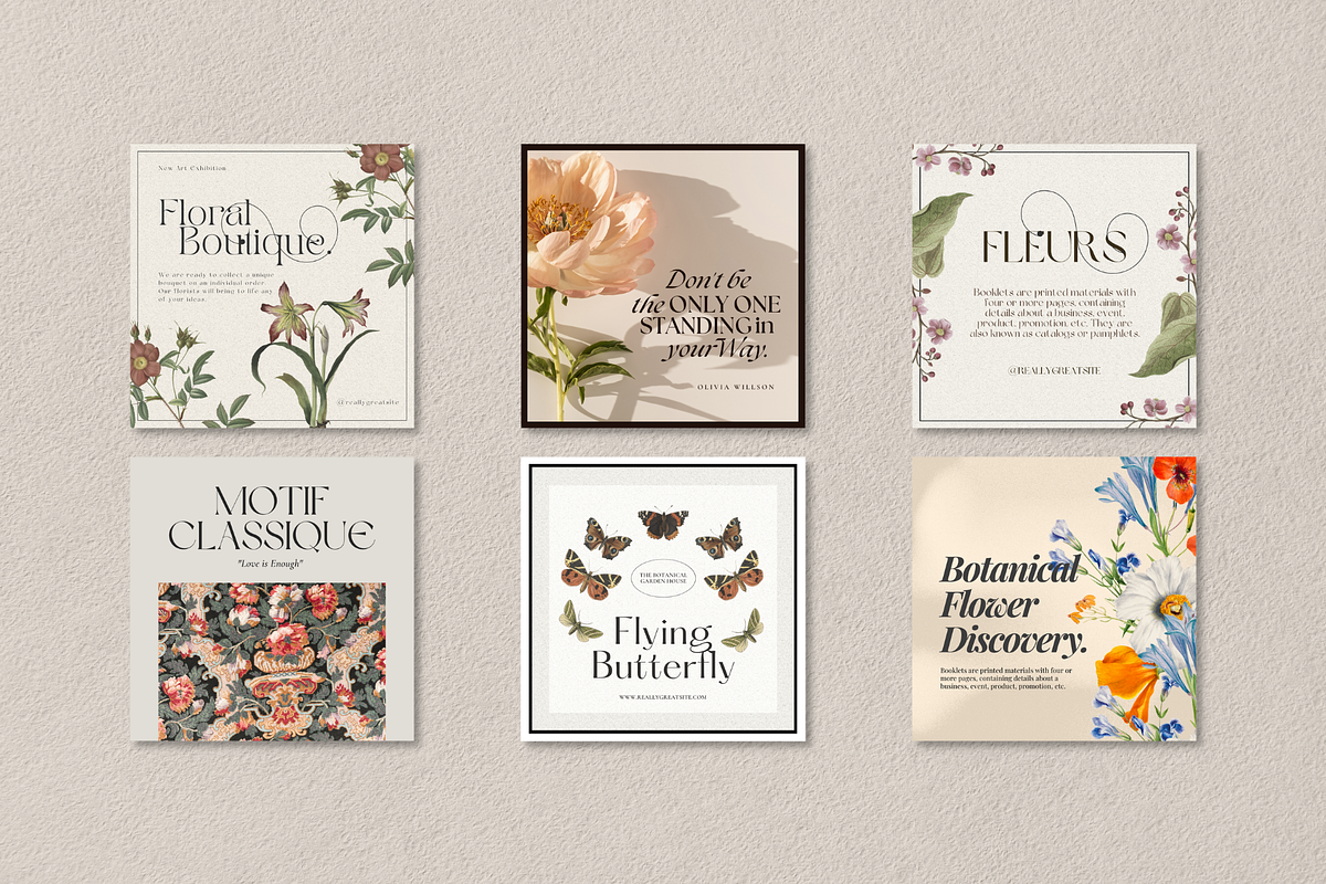 CANVA | Vintage Social Media Pack, a Social Media Template by 9inchideas (Photo 5 of 10)