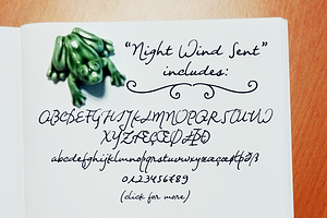 Night Wind Sent Handwritten Font