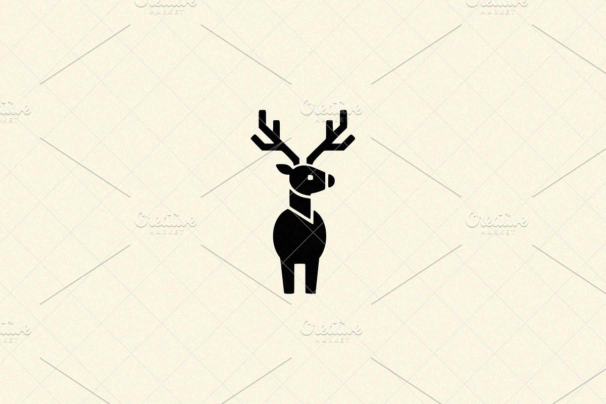 Geometric Deer Icon, an Animal Illustration by Vectorium Studio (Photo 2 of 4)