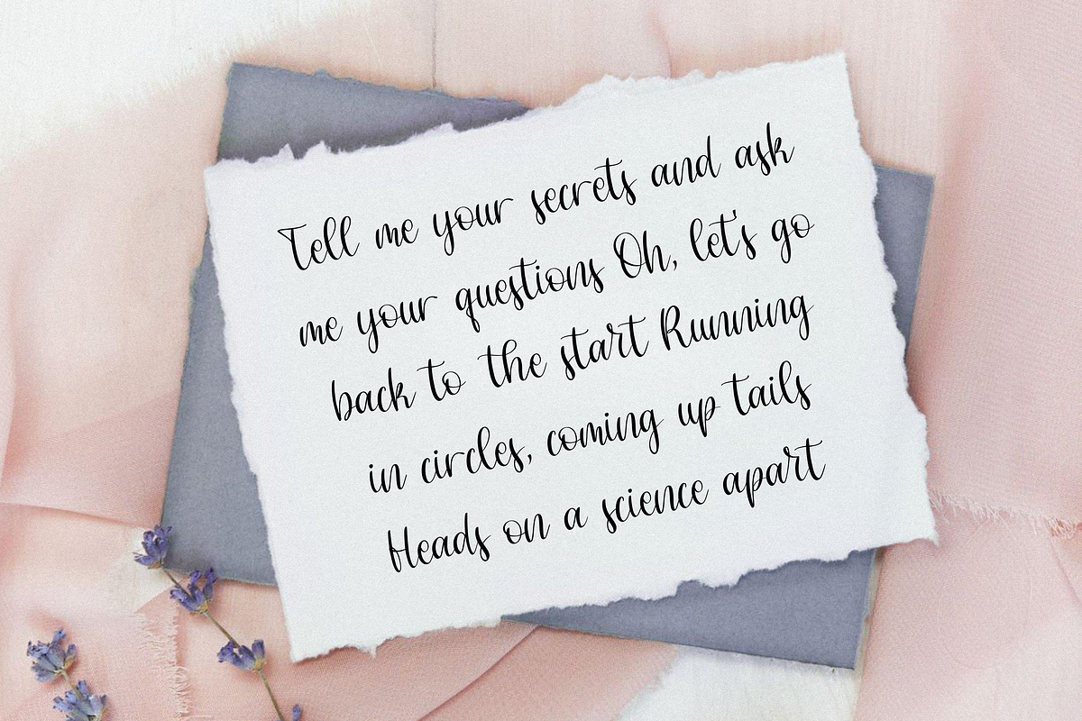 Celine Genta, a Script Font by Essentials Studio (Photo 8 of 10)