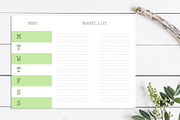 Meal Planner, Weekly Menu Planner, a Stationery Template by mpcprintables (Thumbnail 2 of 4)