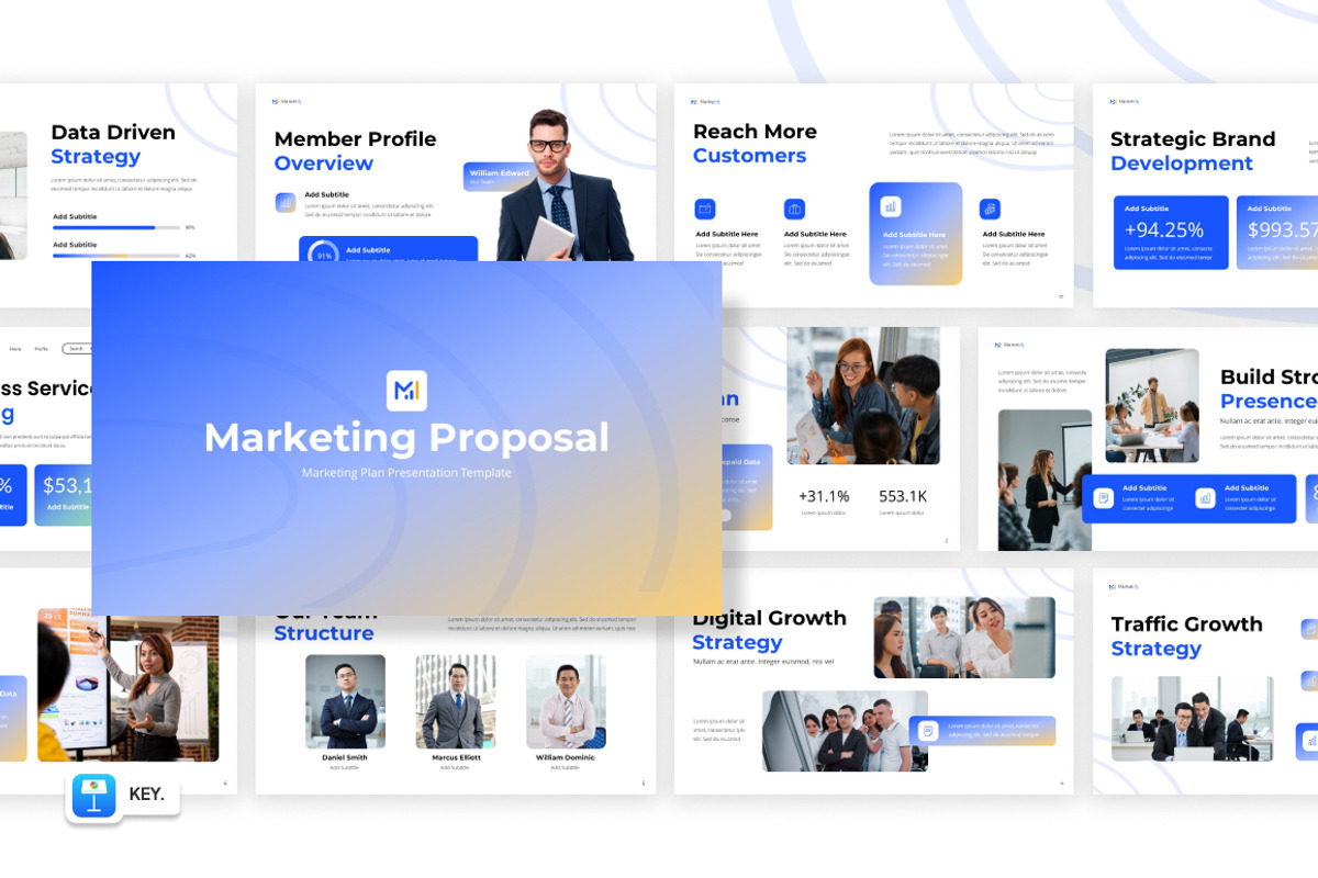 Marketing Proposal Keynote, a Presentation Template by Loin Studio (Photo 1 of 4)