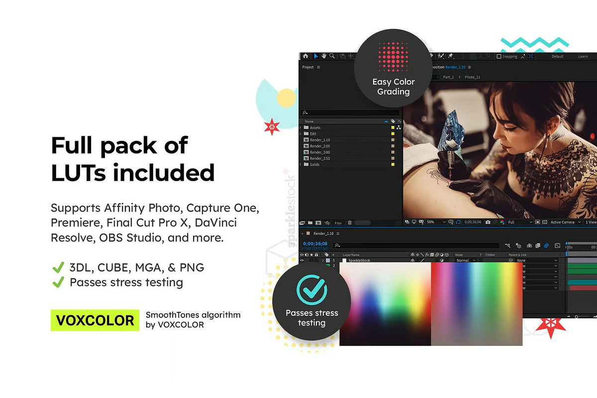 14 Tattoo Lightroom Presets and LUTs, a Preset Add-On by Hubzway (Photo 4 of 12)