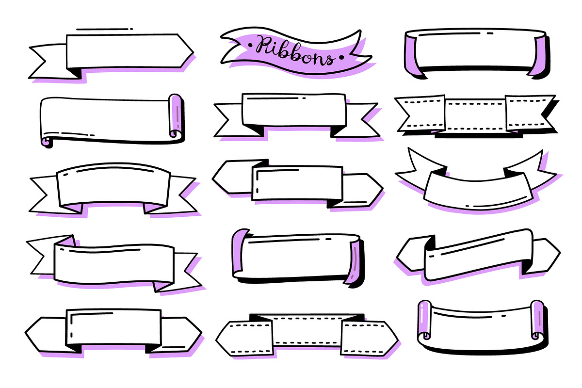 Bullet journal doodle set, an Outline Icon by Vectorcreator (Photo 5 of 5)