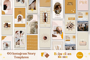 Boho Instagram Story Templates Canva, a Social Media Template by Boltik Studio (Thumbnail 1 of 8)