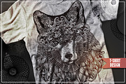 Ornamental Hand Drawn Fox, an Animal Illustration by alexrockheart (Thumbnail 3 of 3)
