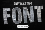 Grey Duct Tape Font, a Sans Serif Font by Handmadefont (Thumbnail 1 of 10)