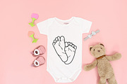 Baby feet svg, Baby Footprint SVG, a Person Illustration by Bila Vorona (Thumbnail 2 of 4)