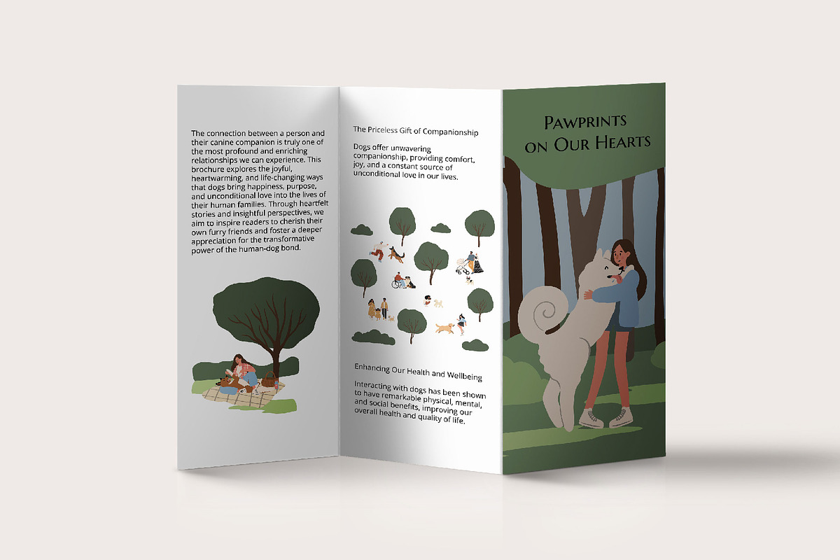 Pet and People in park Illustration, an Animal Illustration by LyubovZaytseva (Photo 5 of 6)