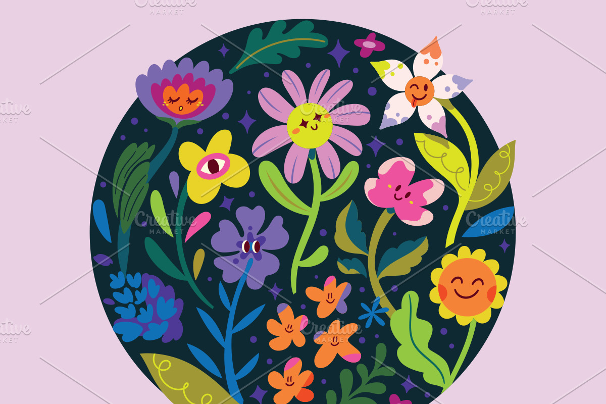 Happy Little Blooms, a Pattern Graphic by PenguinHouse (Photo 8 of 8)