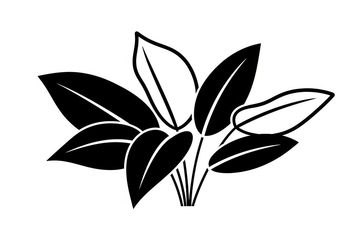 Minimal Botanical Leaf Silhouette Bu, an Illustration by Creativeshirt (Photo 5 of 51)