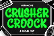 Crusher Croock Marker Graffiti Displ, a Handwritten Font by dansdesign (Thumbnail 1 of 8)