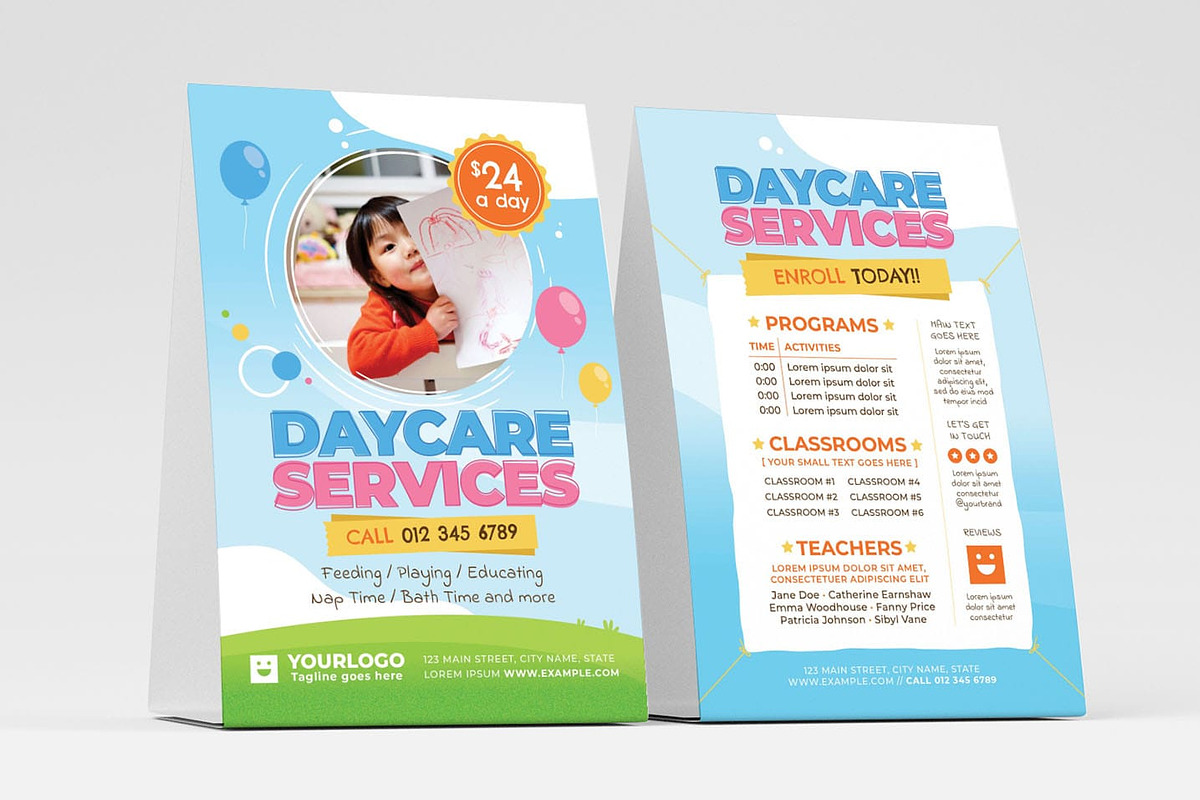 Daycare Flyer Template, a Flyer Template by BrandPacks (Photo 4 of 8)
